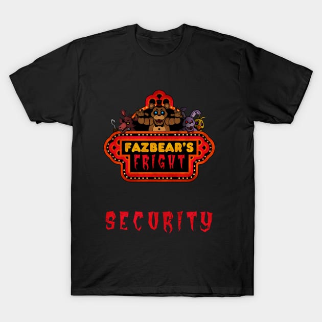 Five Nights at Freddy's - Fazbear's Fright Security T-Shirt by Kaiserin